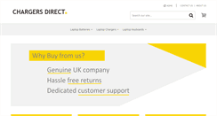 Desktop Screenshot of chargersdirect.co.uk